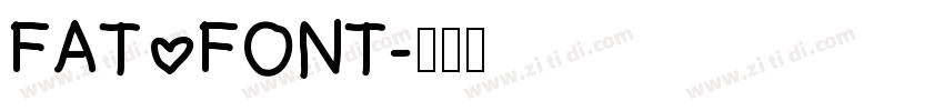FAT FONT字体转换